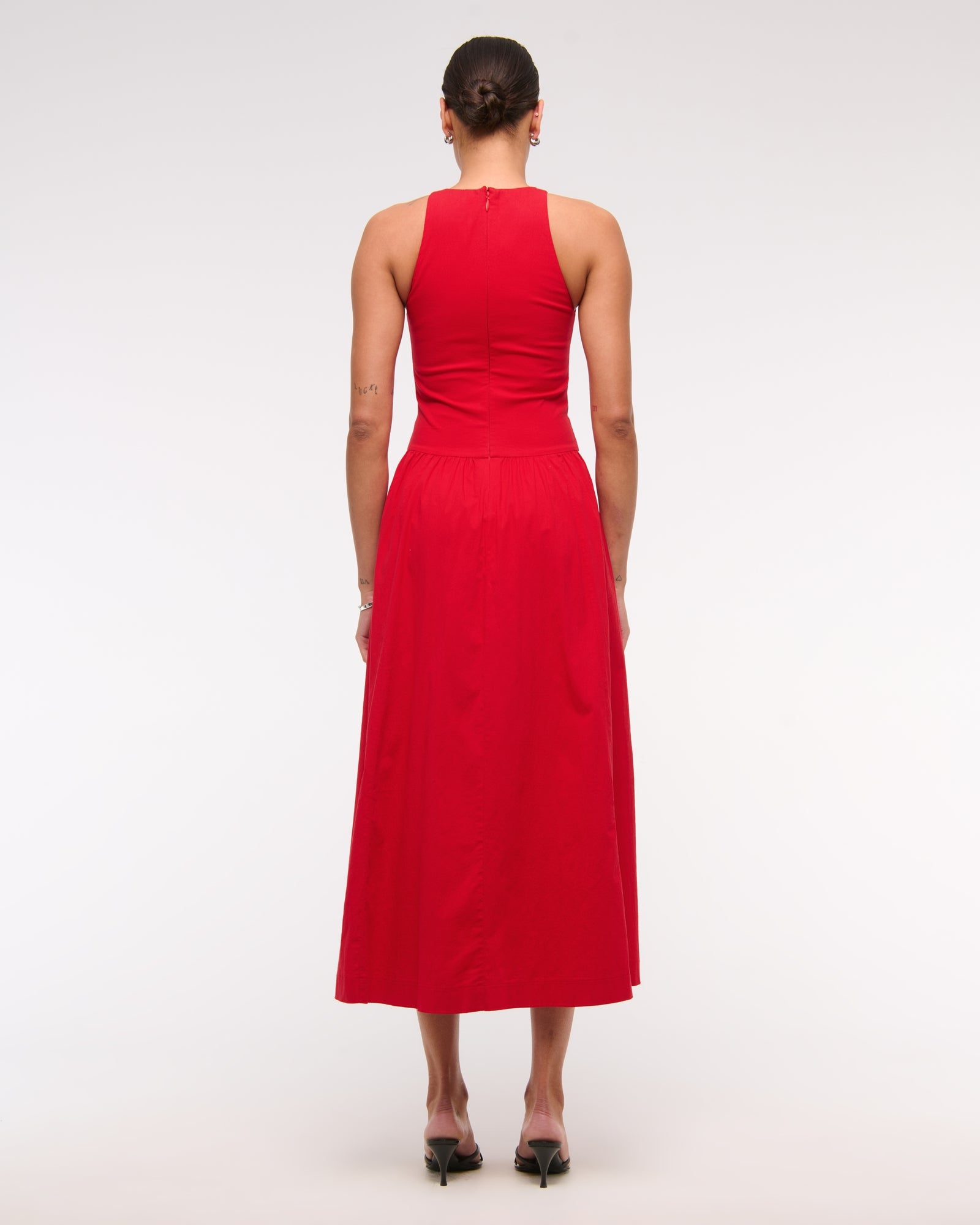 Drop-Waist Midi Dress (Buy 2 Free Shipping)