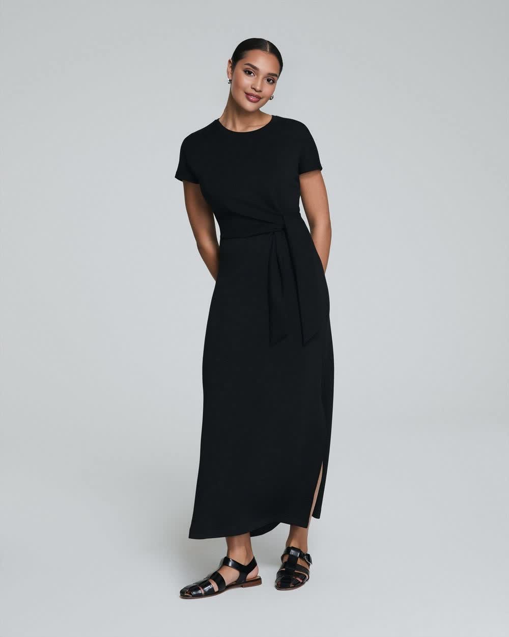 AirEssentials Tie-Waist Maxi Dress(Buy 2 Free Shipping)