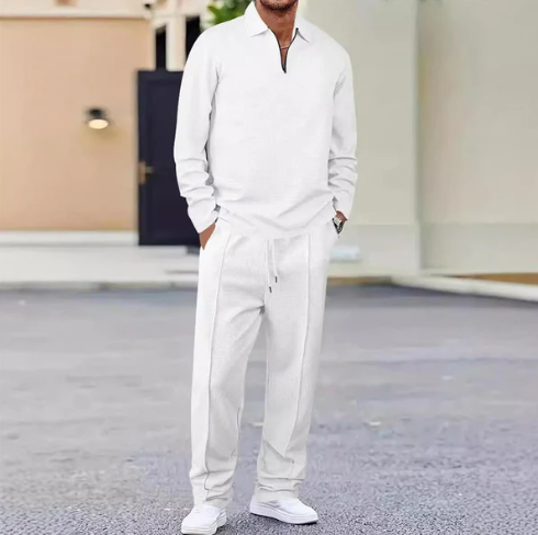 Men's waffle knit set