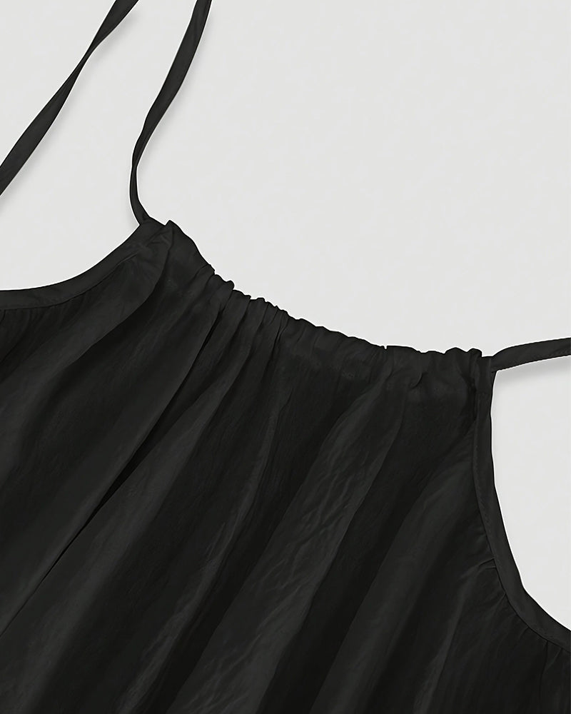 ☀️ Women's Solid Color Backless Cami Dress